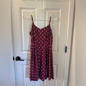 Old Navy | Burnt Red Polkador dress